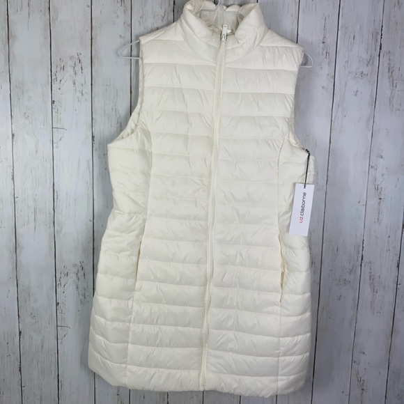 Liz Claiborne Jackets & Blazers - Liz Claiborne Quilted Puffer Vest Jacket Cream Ivory Women’s Sz S NWT